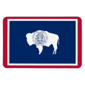 Wyoming state flag magneet (Horizontaal)