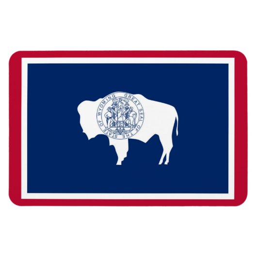 Wyoming state flag magneet (Horizontaal)