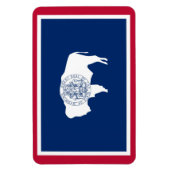Wyoming state flag magneet (Verticaal)