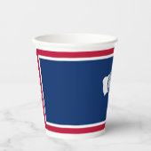 Wyoming State Flag Papieren Bekers (Voorkant)