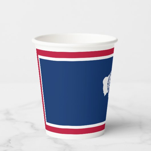 Wyoming State Flag Papieren Bekers (Voorkant)