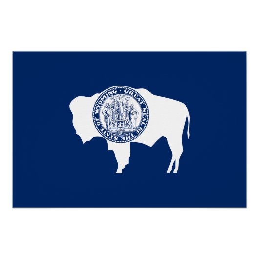 Wyoming State Flag Perfect Poster (Voorkant)