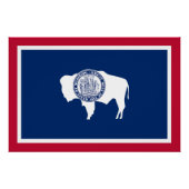 Wyoming State Flag Perfect Poster (Voorkant)