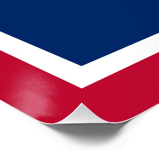 Wyoming State Flag Perfect Poster (Hoek)