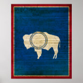 Wyoming State Flag Poster (Voorkant)