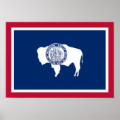 Wyoming State Flag Poster (Voorkant)