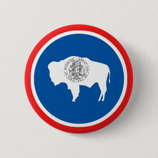 Wyoming State Flag Ronde Button 5,7 Cm