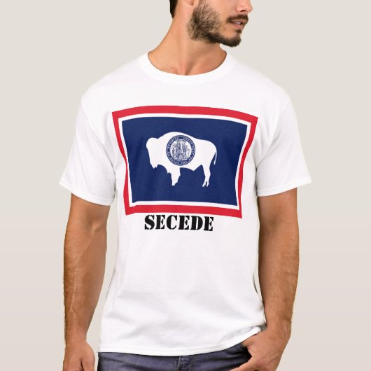 Wyoming State Flag, SECEDE T-shirt (Voorkant)