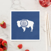 Wyoming State Flag Servet (Insitu)