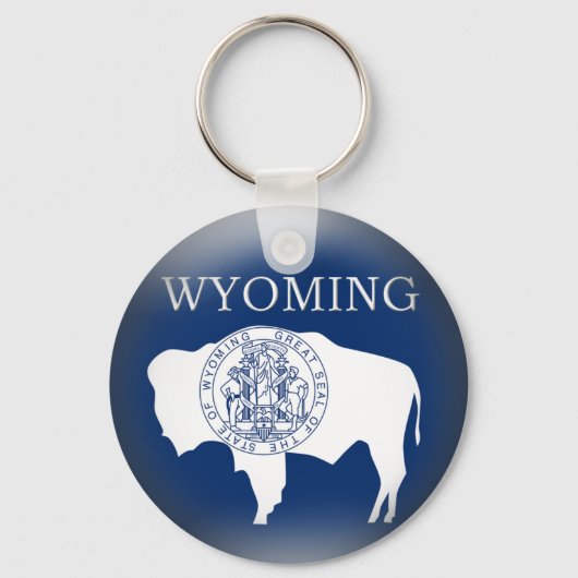 Wyoming State Flag Sleutelhanger (Voorkant)