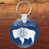 Wyoming State Flag Sleutelhanger (Voorkant)