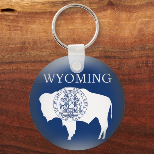 Wyoming State Flag Sleutelhanger (Voorkant)