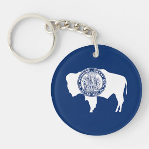 Wyoming State Flag Sleutelhanger