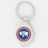 Wyoming State Flag Sleutelhanger (Voorkant)