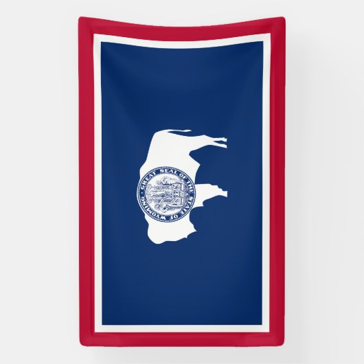 Wyoming State Flag Spandoek (Verticaal)