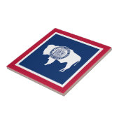 Wyoming State Flag Tegeltje (Zijkant)