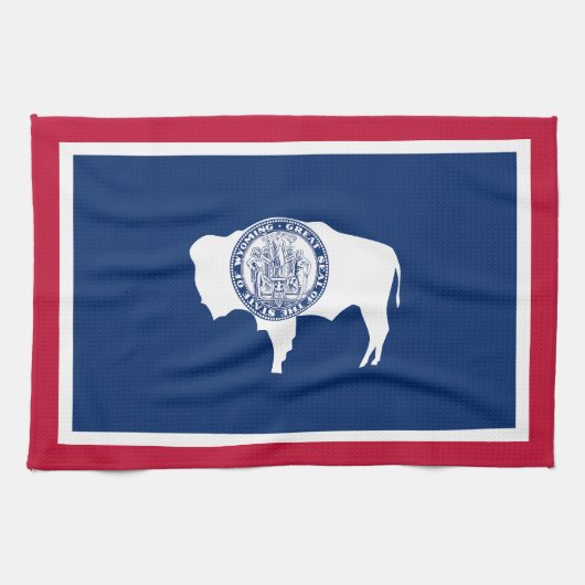 Wyoming State Flag Theedoek (Horizontaal)