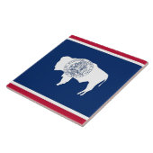 Wyoming State Flag Tile Tegeltje (Zijkant)