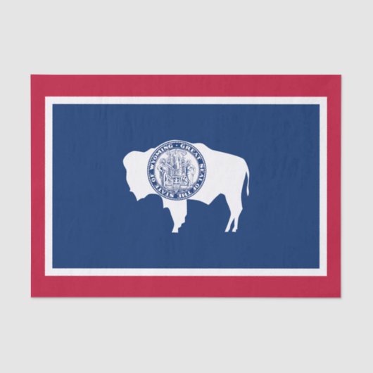 Wyoming State Flag Tissuepapier (Voorkant)