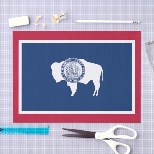 Wyoming State Flag Tissuepapier (Craft)