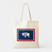 Wyoming State Flag Tote Bag (Achterkant)