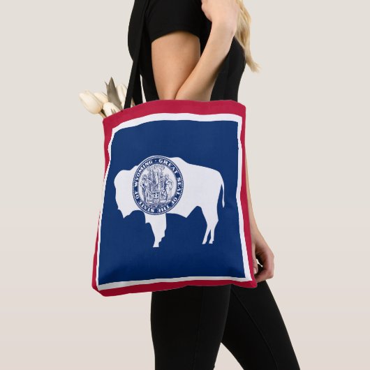 Wyoming State Flag Tote Bag (Dichtbij)