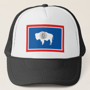 Wyoming State Flag Trucker Pet