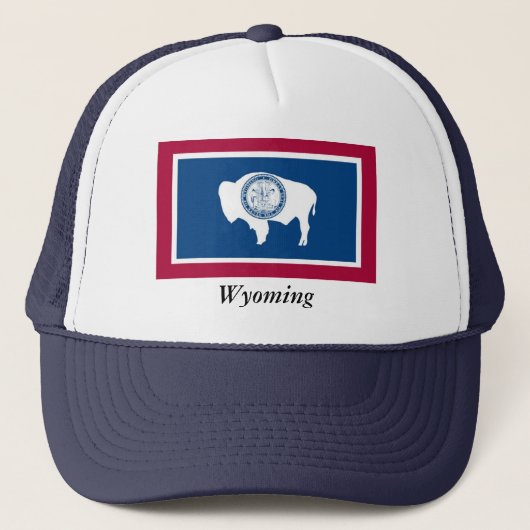 Wyoming State Flag Trucker Pet (Voorkant)