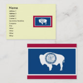 Wyoming State Flag Visitekaartje (Voorkant / Achterkant)
