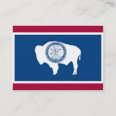 Wyoming State Flag Visitekaartje (Achterkant)