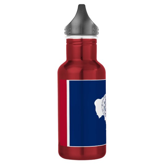 Wyoming State Flag Vrijheidsfles Waterfles (Links)
