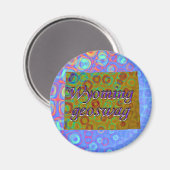 Wyoming State Geocaching levert magneet Geoswag (Voorkant / Achterkant)