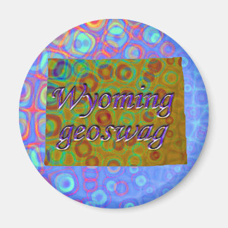 Wyoming State Geocaching levert magneet Geoswag