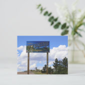 Wyoming State Line Sign Briefkaart (Staand voorkant)