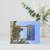 Wyoming State Line Sign Briefkaart (Staand voorkant)