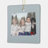 Wyoming State Photo insert and town name Keramisch Ornament (Links)