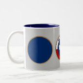 Wyoming State Seal Tweekleurige Koffiemok (Links)