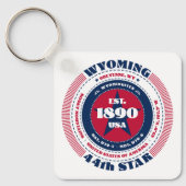 Wyoming State Sleutelhanger (Voorkant)