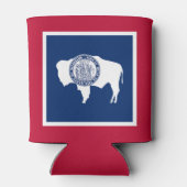 Wyoming State vlag Blikjeskoeler (Achterkant)