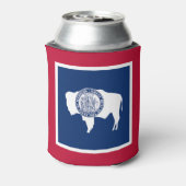 Wyoming State vlag Blikjeskoeler (Blikje Achterkant)