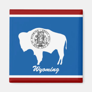 Wyoming State Vlag Magnet
