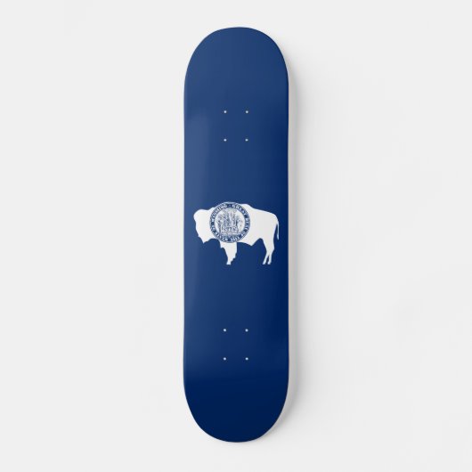 Wyoming State Vlag Persoonlijk Skateboard (Voorkant)