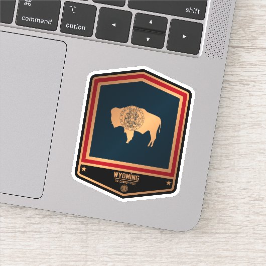 Wyoming Sticker (Detail)