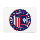 'Wyoming sticker, telefoonbehuizing, canvas tas, k Magneet (Horizontaal)