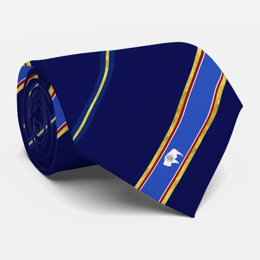 Wyoming strepen vlag stropdas (Opgerold)