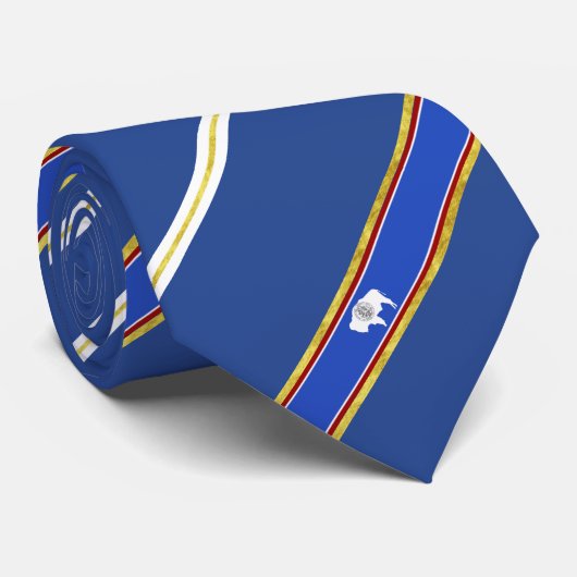 Wyoming strepen vlag stropdas (Opgerold)