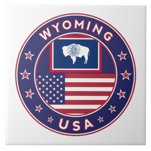 Wyoming Tegeltje (Voorkant)