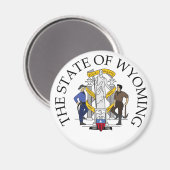 Wyoming-teken Magneet (Voorkant / Achterkant)