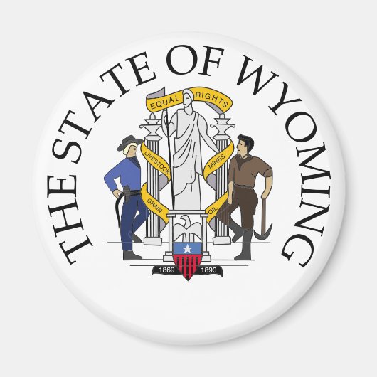Wyoming-teken Magneet (Voorkant)