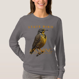 Wyoming Territory Bird De Westerne Meadowlark T-shirt